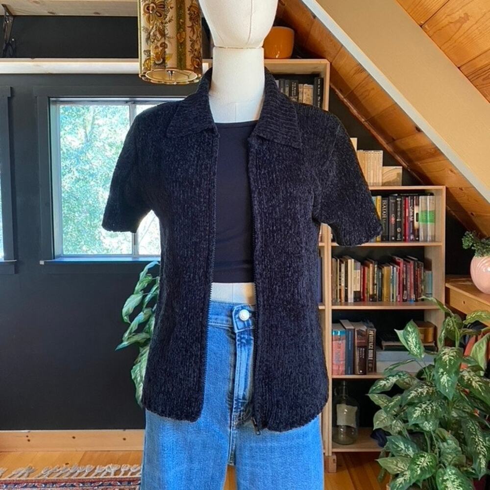Vintage Free People Velvet Blouse